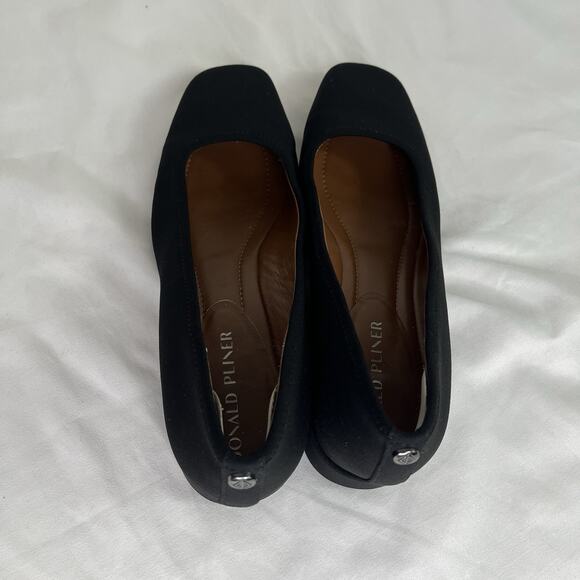 Donald Pliner Dreww Black pump Dress Shoes Size 8.5 M classic elegant formal - Picture 3 of 8